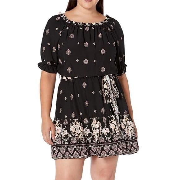 City Chic Summer Spirit Black Boho Dress Size 12 NWT - Picture 5 of 7